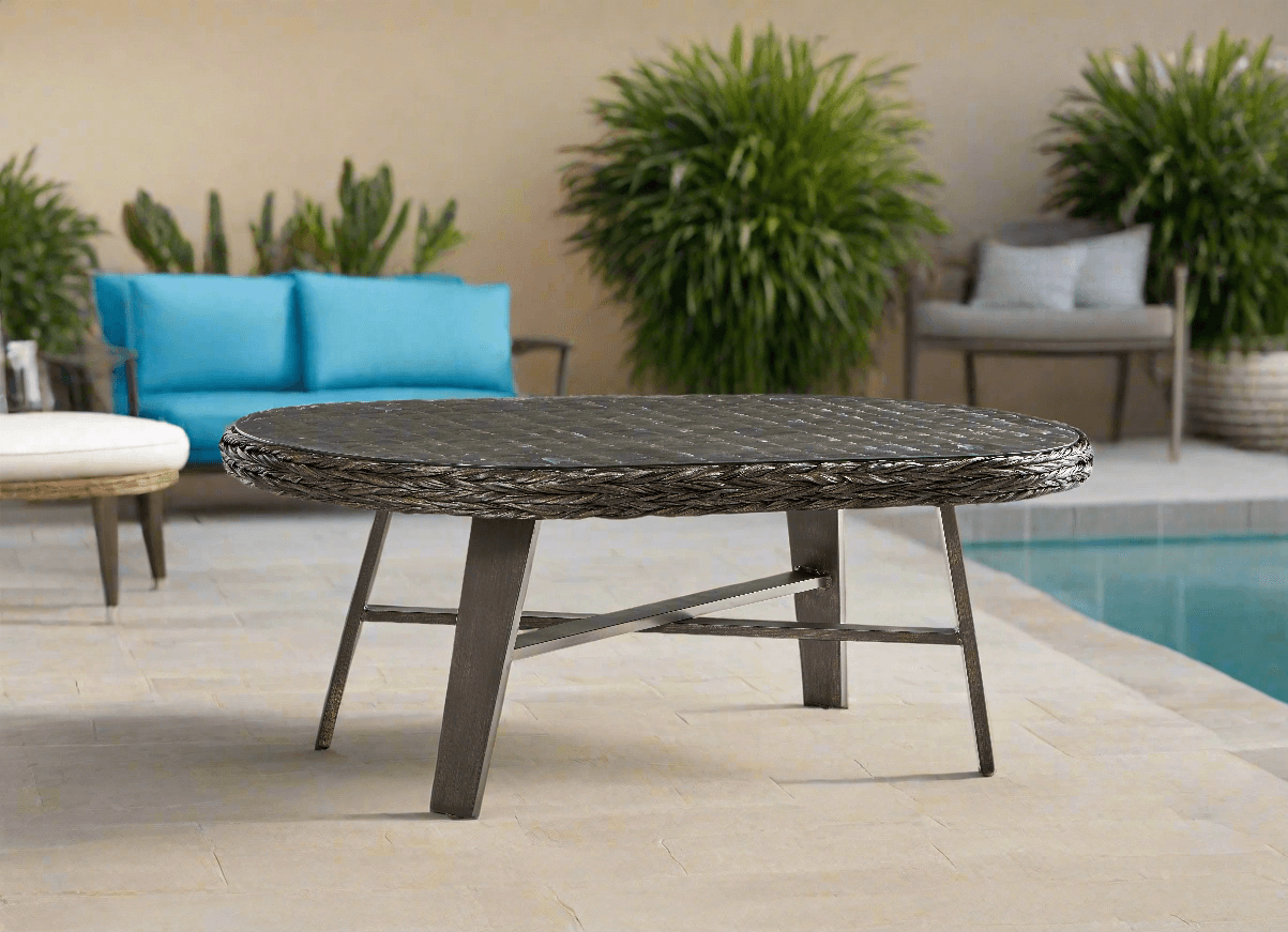 South Sea Rattan Grand Isle Resin Wicker Outdoor Coffee Table