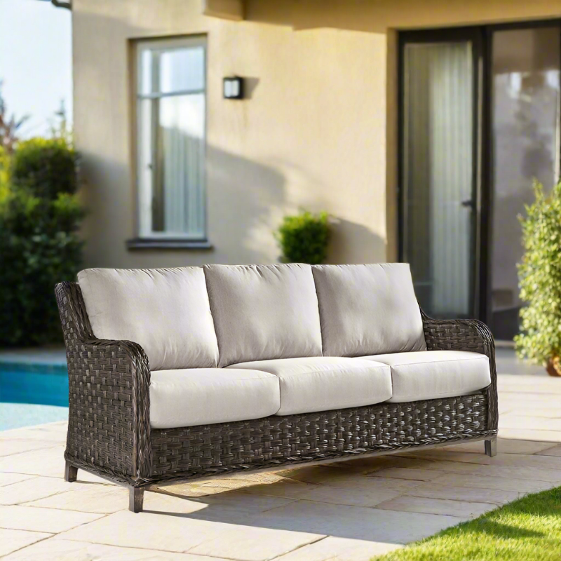 South Sea Rattan Grand Isle Wicker Outdoor Sofa