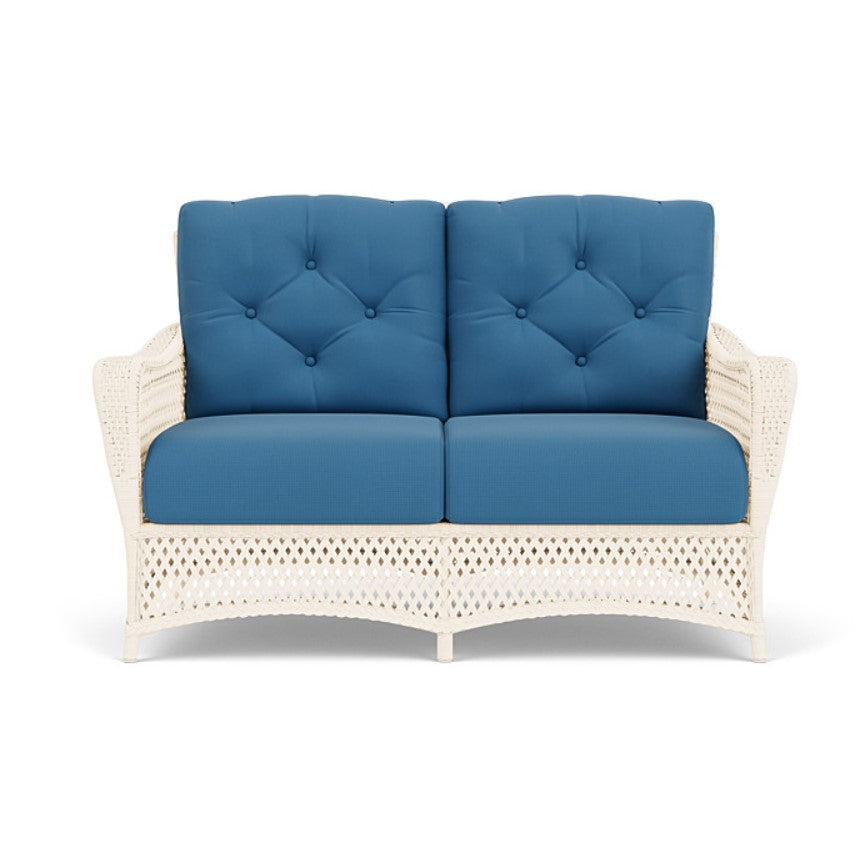 Lloyd Flanders Grand Traverse Wicker Glider Loveseat