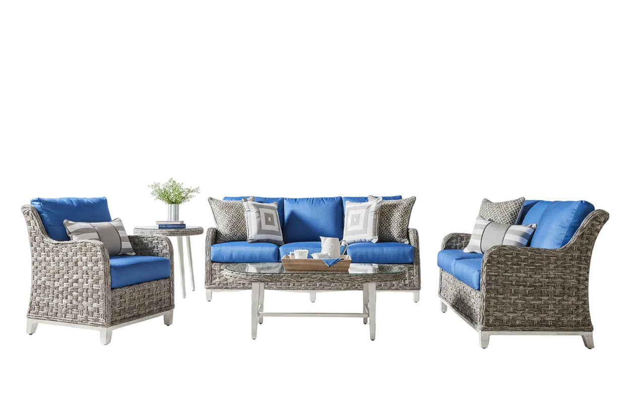 South Sea Rattan Grand Isle Wicker Outdoor 6-Person Patio Set
