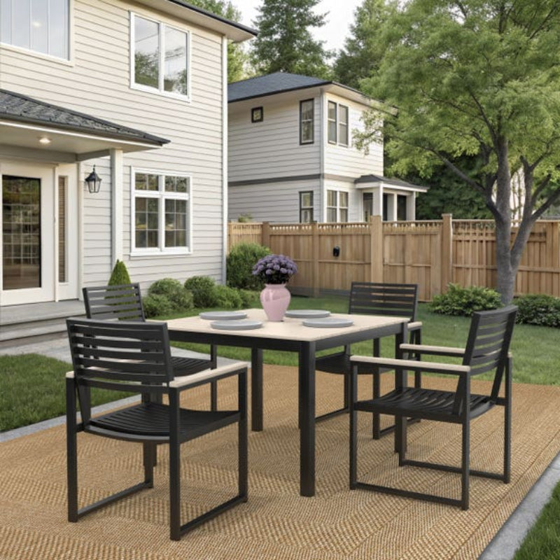 Forever Patio Hanover Aluminum Outdoor 4-Person Patio Dining Set