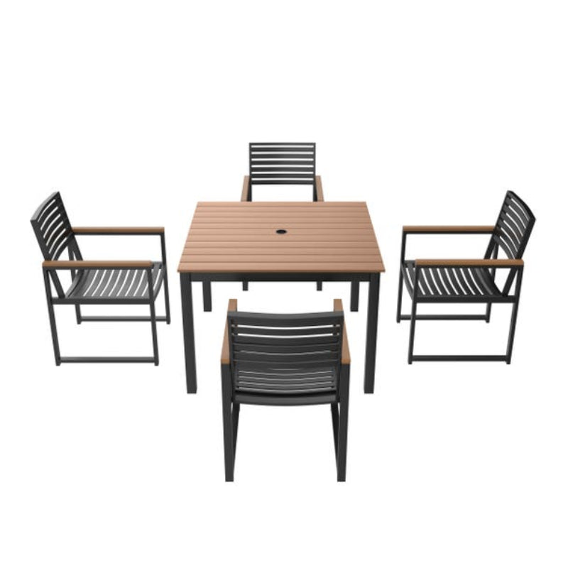 Forever Patio Hanover Aluminum Outdoor 4-Person Patio Dining Set