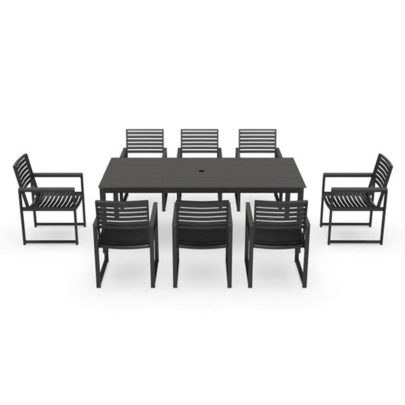 Forever Patio Hanover Aluminum Outdoor 8-Person Patio Dining Set