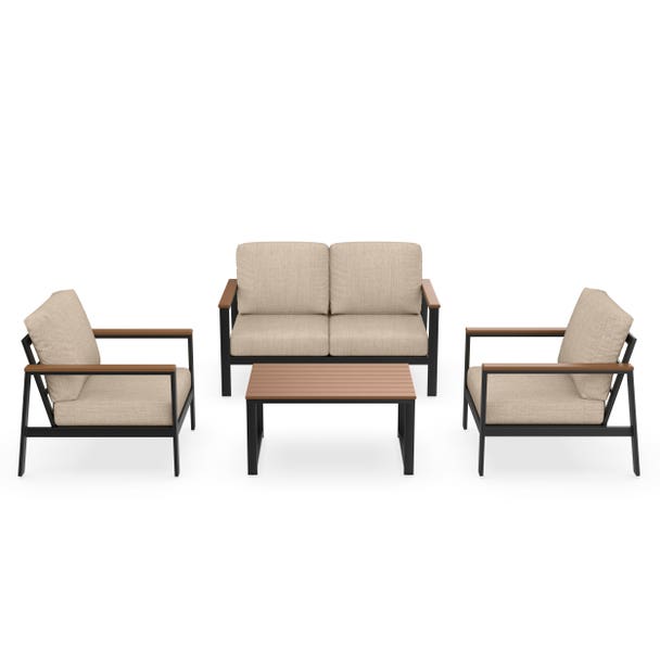 Forever Patio Hanover Aluminum Outdoor 4-Person Conversation Patio Set