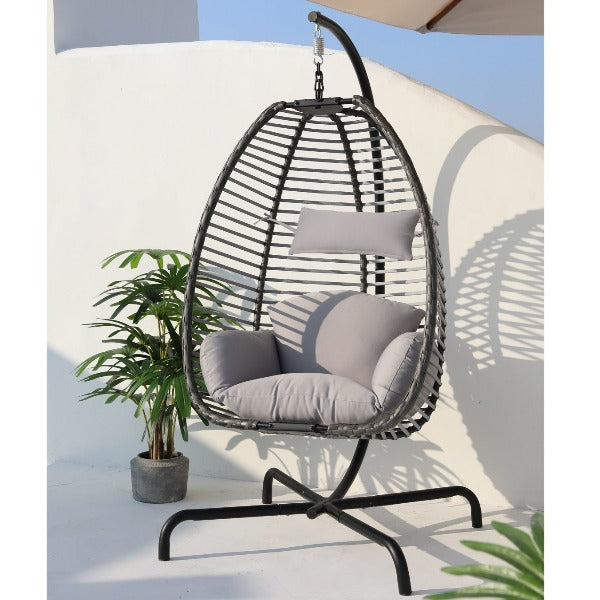 Hospitality Rattan Ultra Hanging Chair with Stand