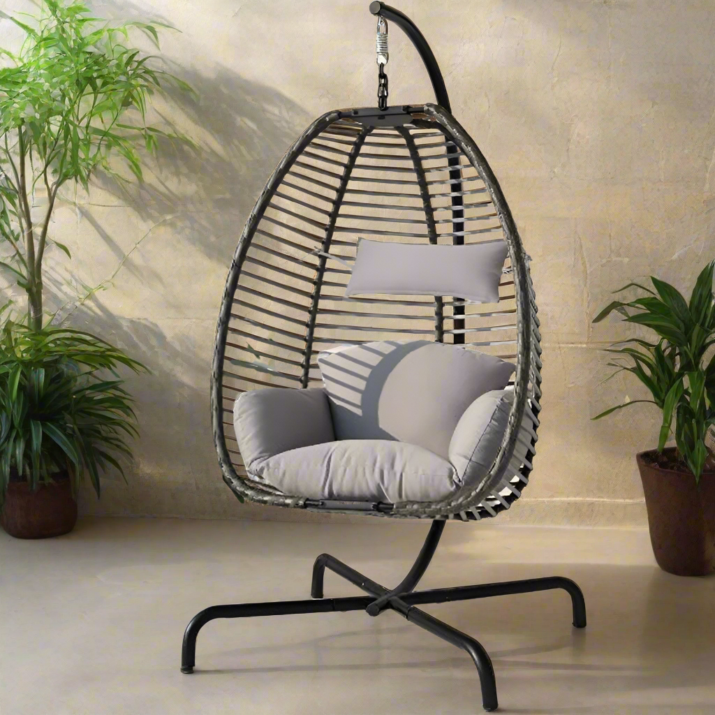 Hospitality Rattan Ultra Hanging Chair with Stand