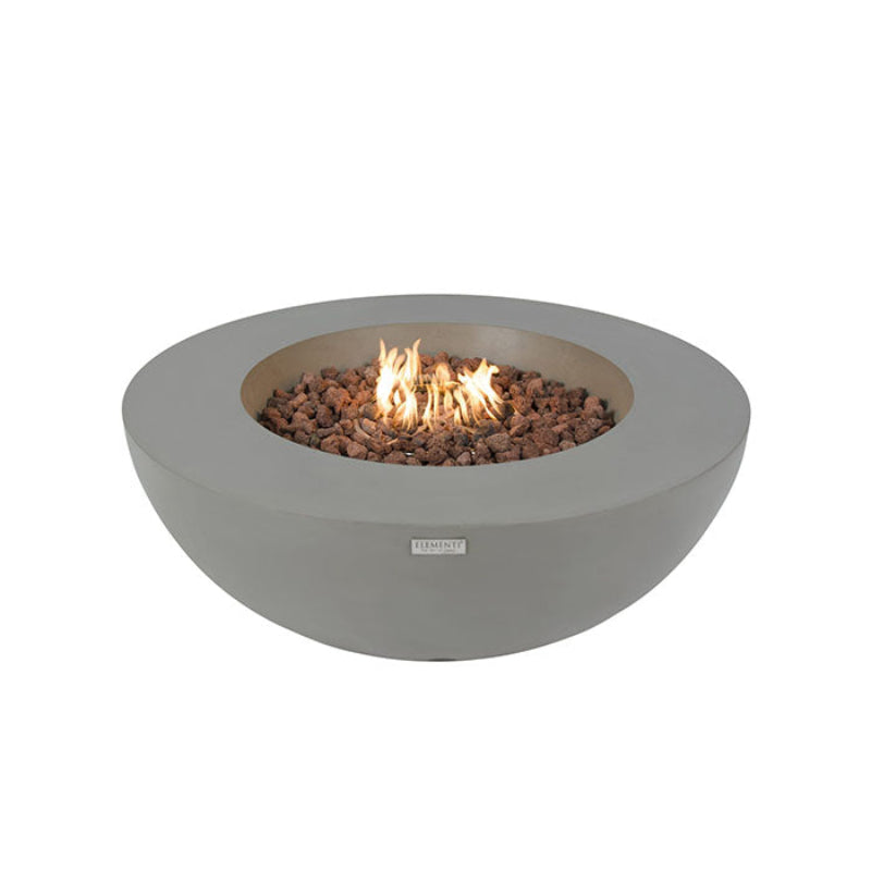 Elementi Lunar Bowl Glass Fiber Reinforced Concrete Outdoor Fire Table