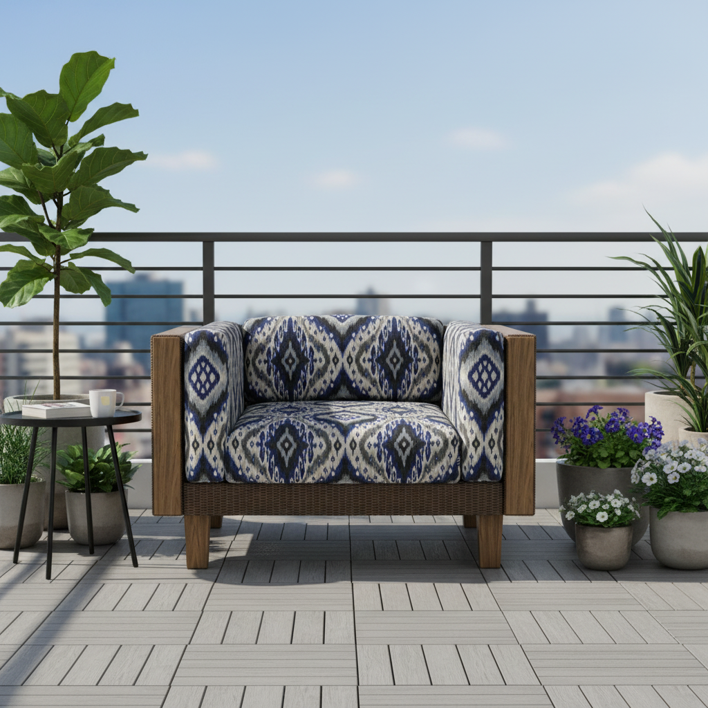 Lloyd Flanders Catalina Wicker Outdoor Lounge Chair