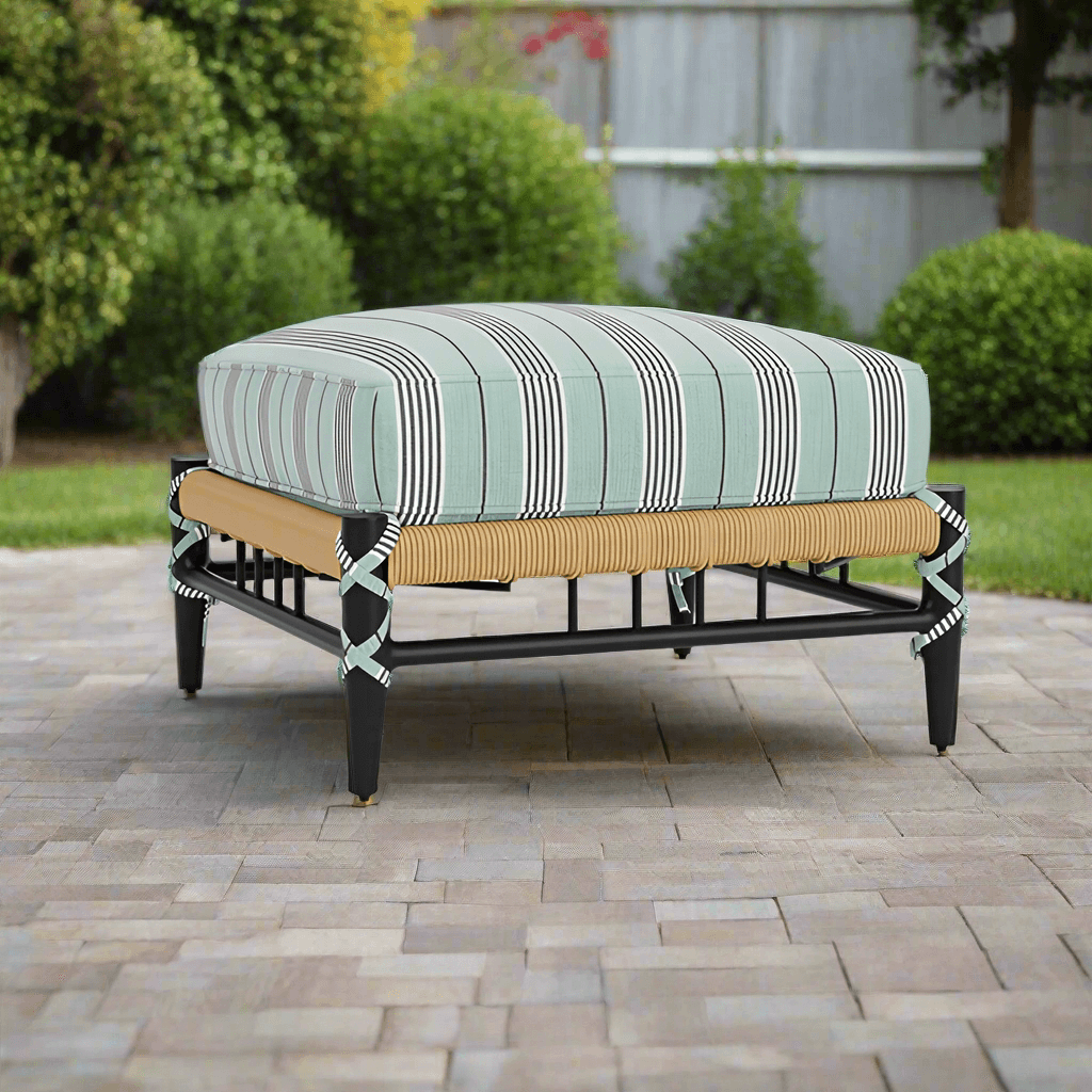 Lloyd Flanders Low Country Woven Vinyl Ottoman