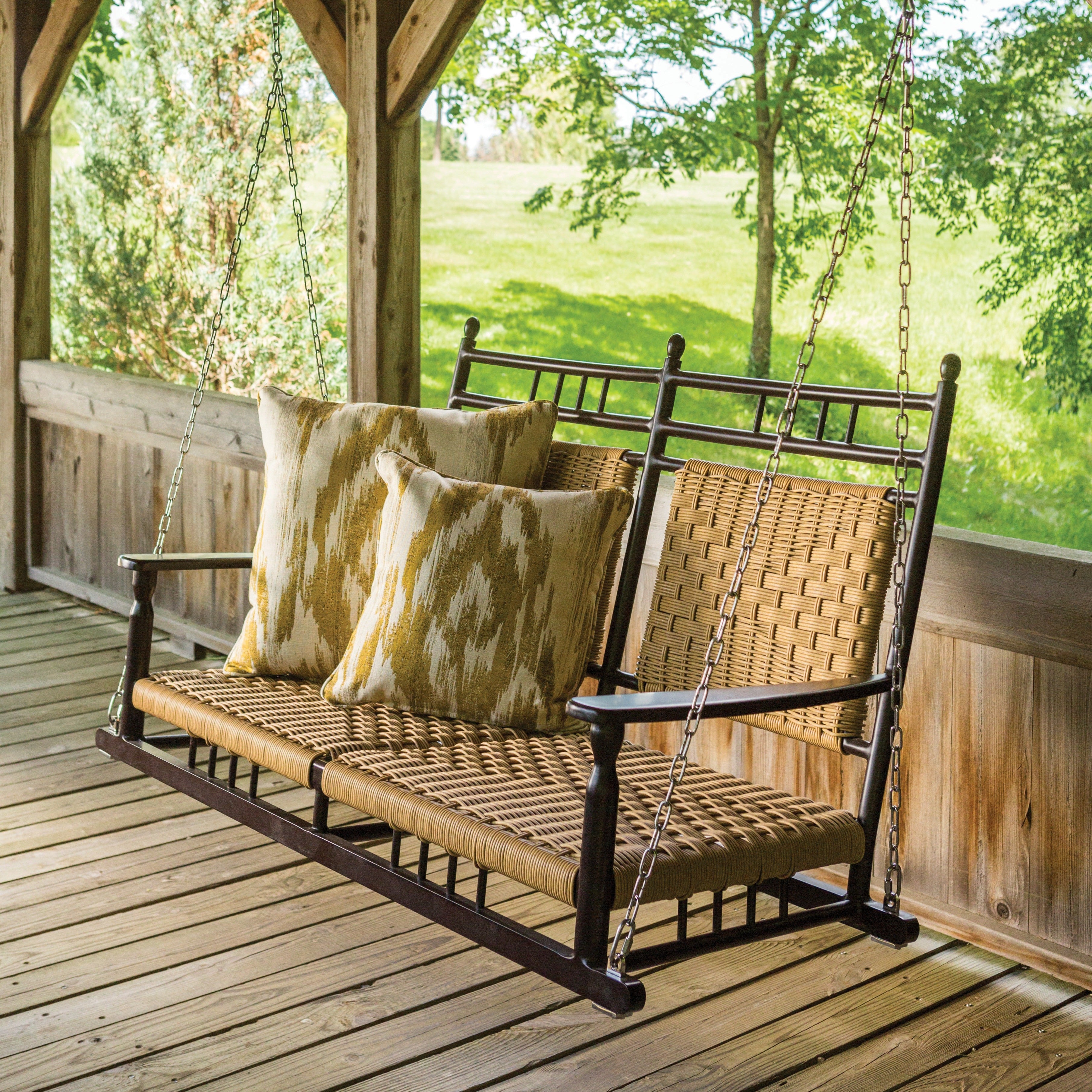Lloyd Flanders Low Country Woven Vinyl Porch Swing