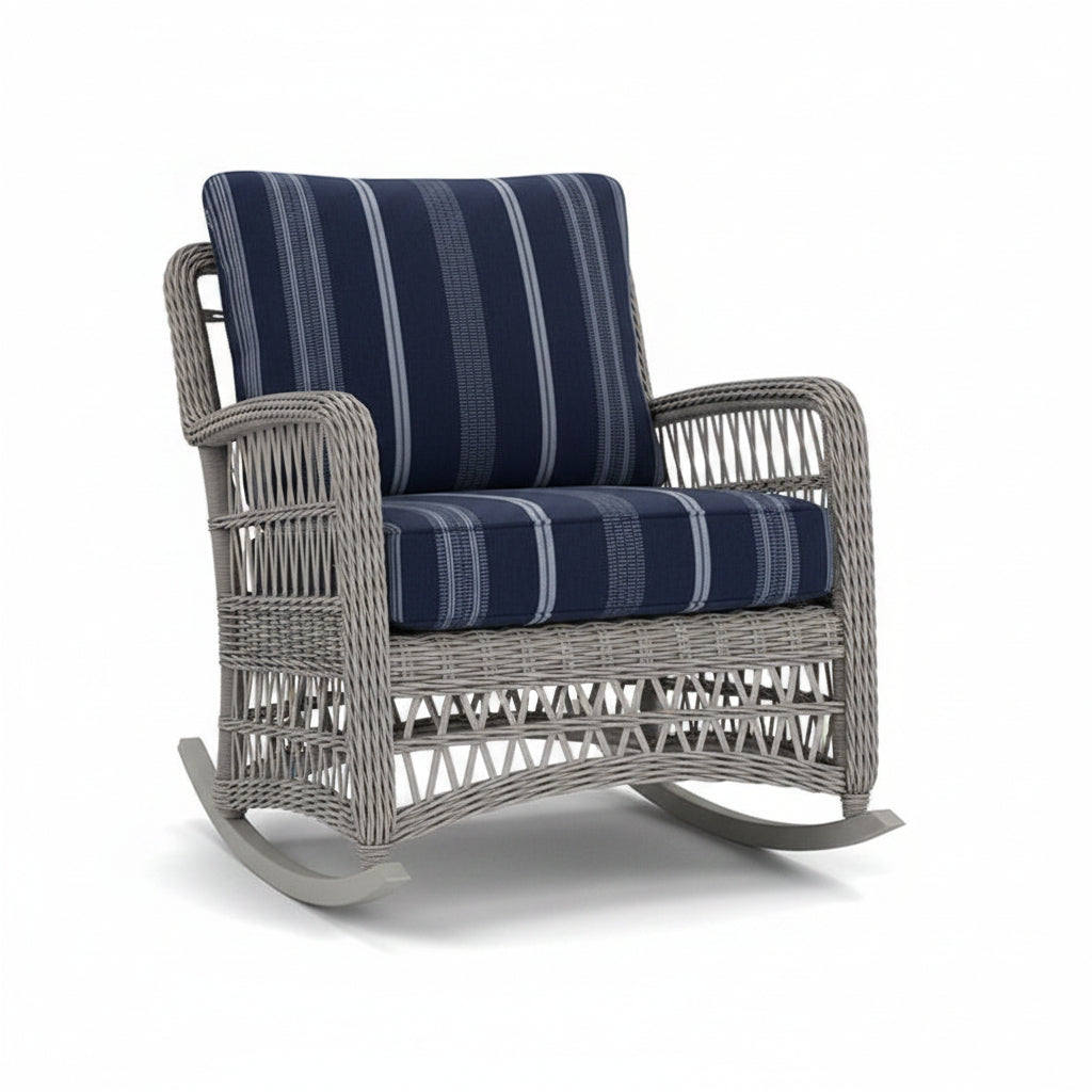 Lloyd Flanders Mackinac Woven Vinyl Outdoor Lounge Rocker