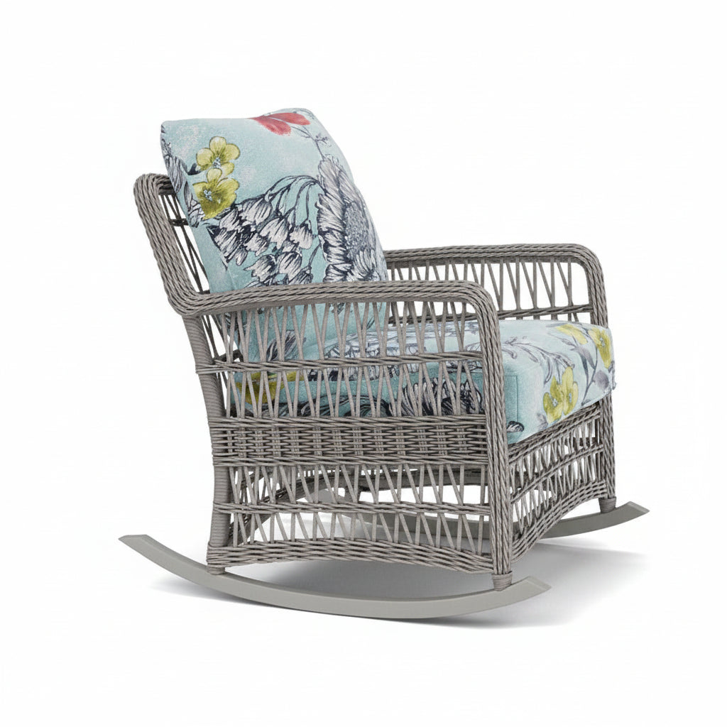 Lloyd Flanders Mackinac Woven Vinyl Outdoor Lounge Rocker