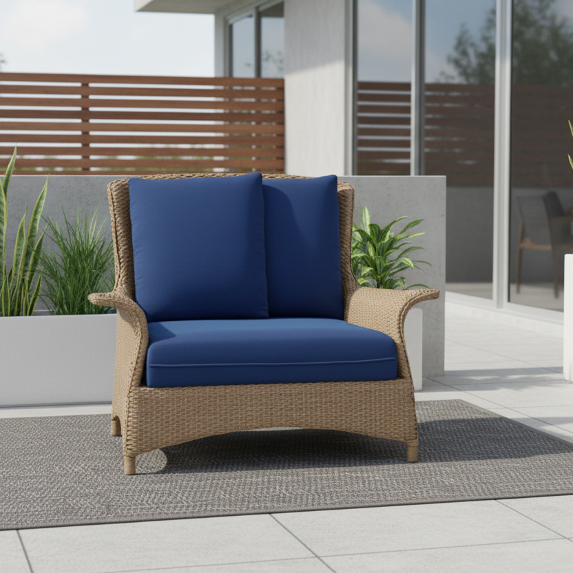 Lloyd Flanders Mandalay Wicker Chair - Thumbnail 2