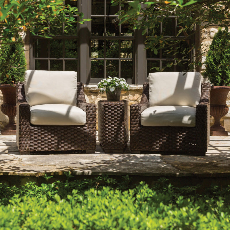 Lloyd Flanders Mesa Woven Vinyl Outdoor 2‑Person Conversation Set