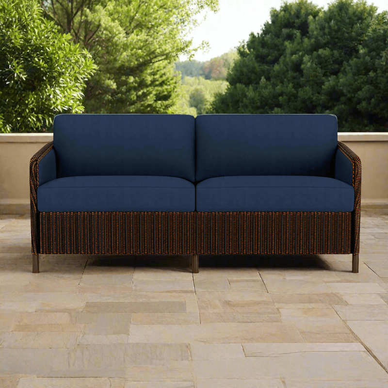 Lloyd Flanders Visions Wicker Outdoor Sofa