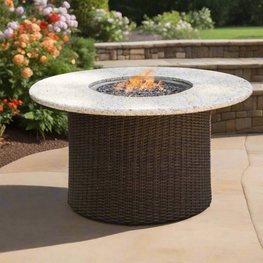 Lloyd Flanders Mesa 48" Round Fire Table