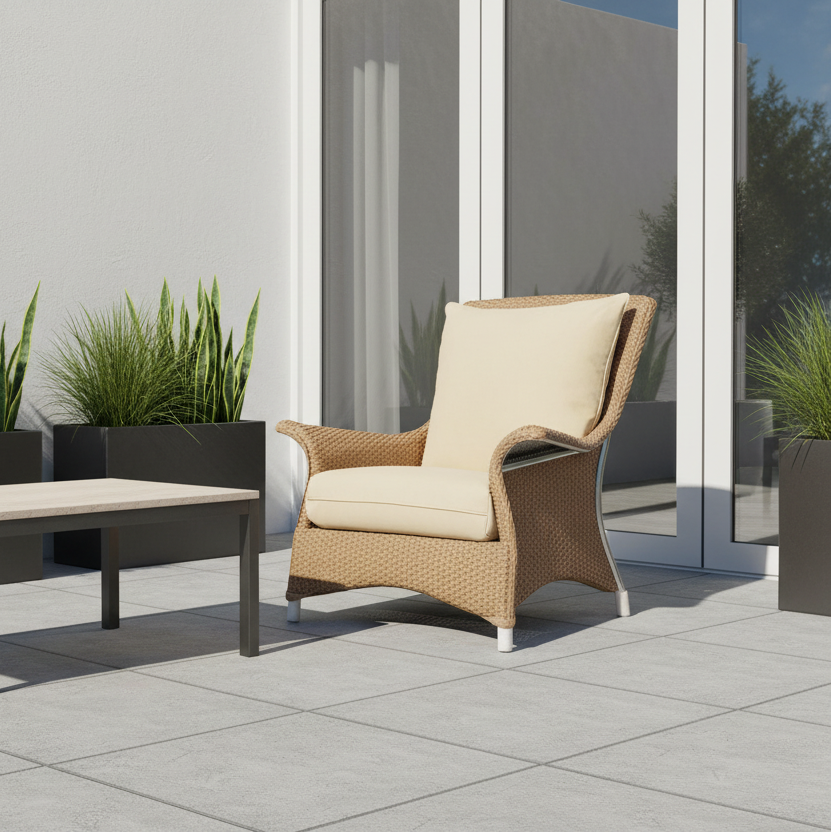 Lloyd Flanders Mandalay Wicker Outdoor Lounge Chair