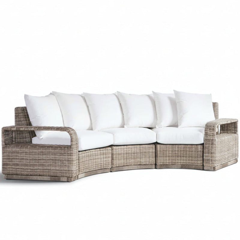 South Sea Rattan Luna Cove Wicker Outdoor 6-Person Lounge Set