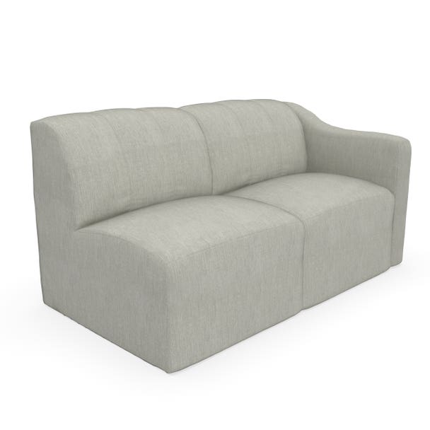 Forever Patio Lunaro Recycled Poly Lumber Outdoor Sectional Left Arm Loveseat
