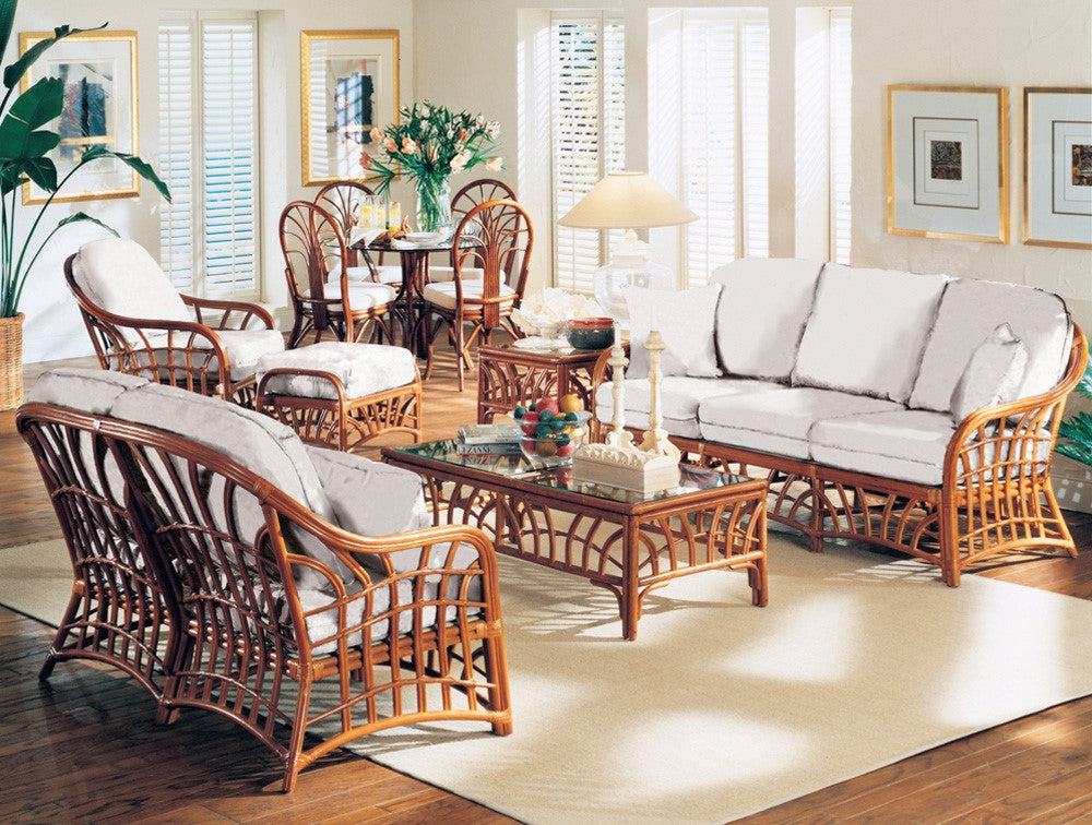 South Sea Rattan New Kauai Rattan Indoor Lounge Chair