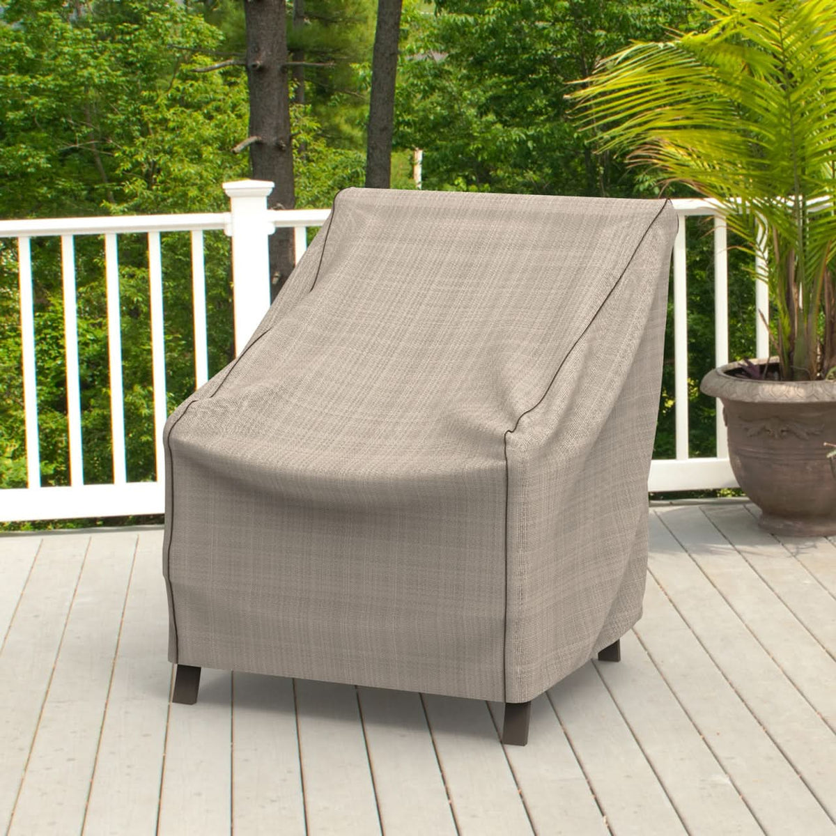 Budge English Garden Patio Ottoman Abdeckung – Wasserdicht, 600D Polyester, 25x18x42 Zoll