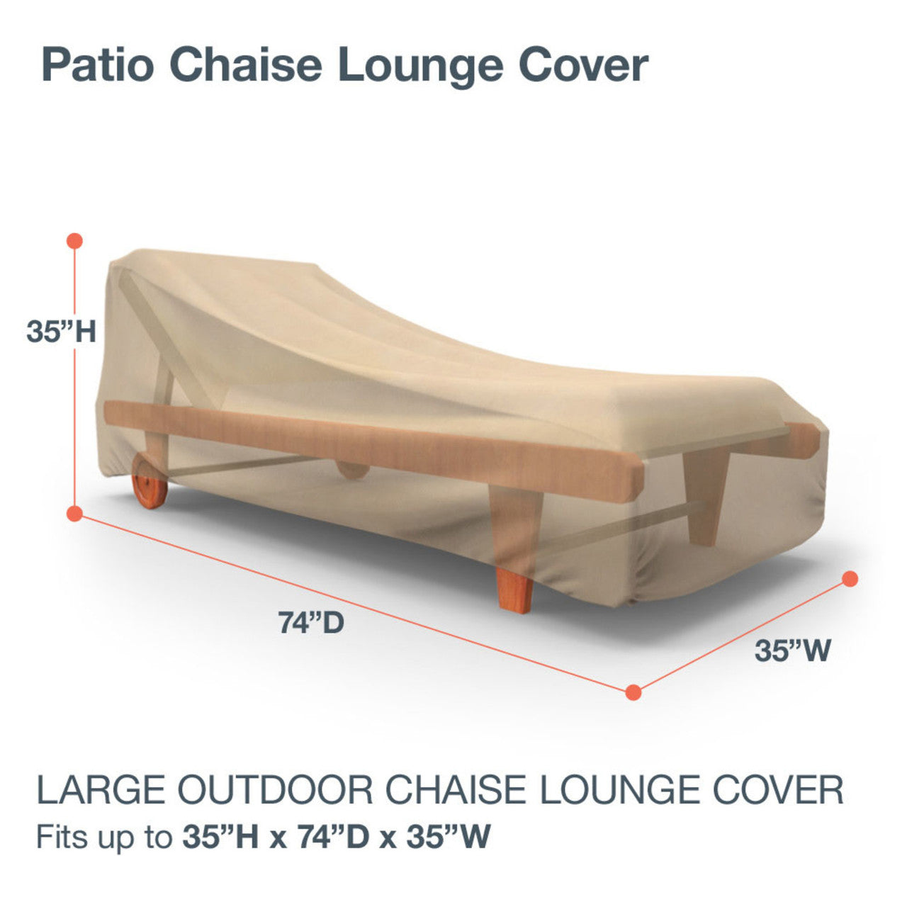 Budge Industries All Seasons Double Patio Chaise Lounge Cover