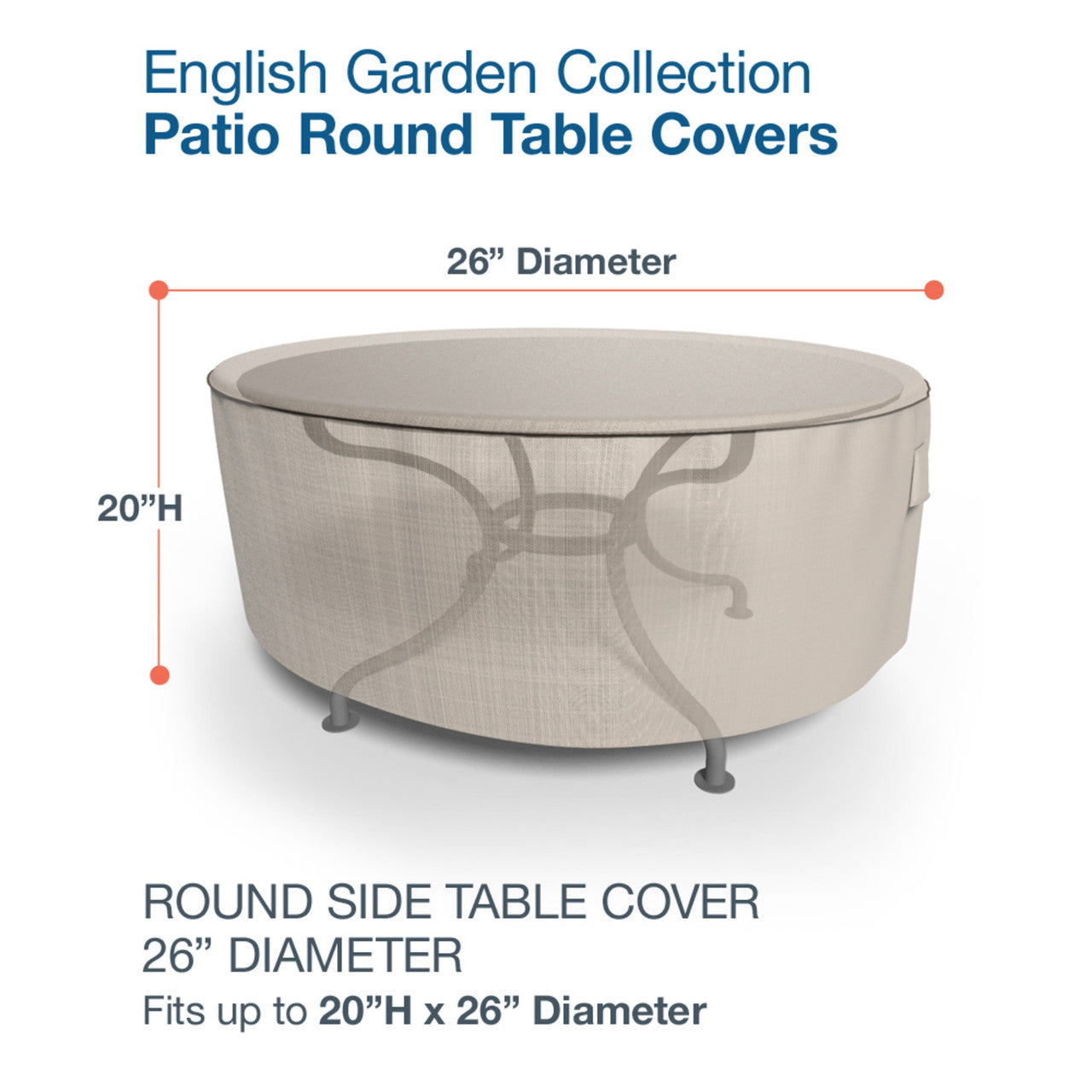 Budge Industries English Garden Round Patio Table Cover