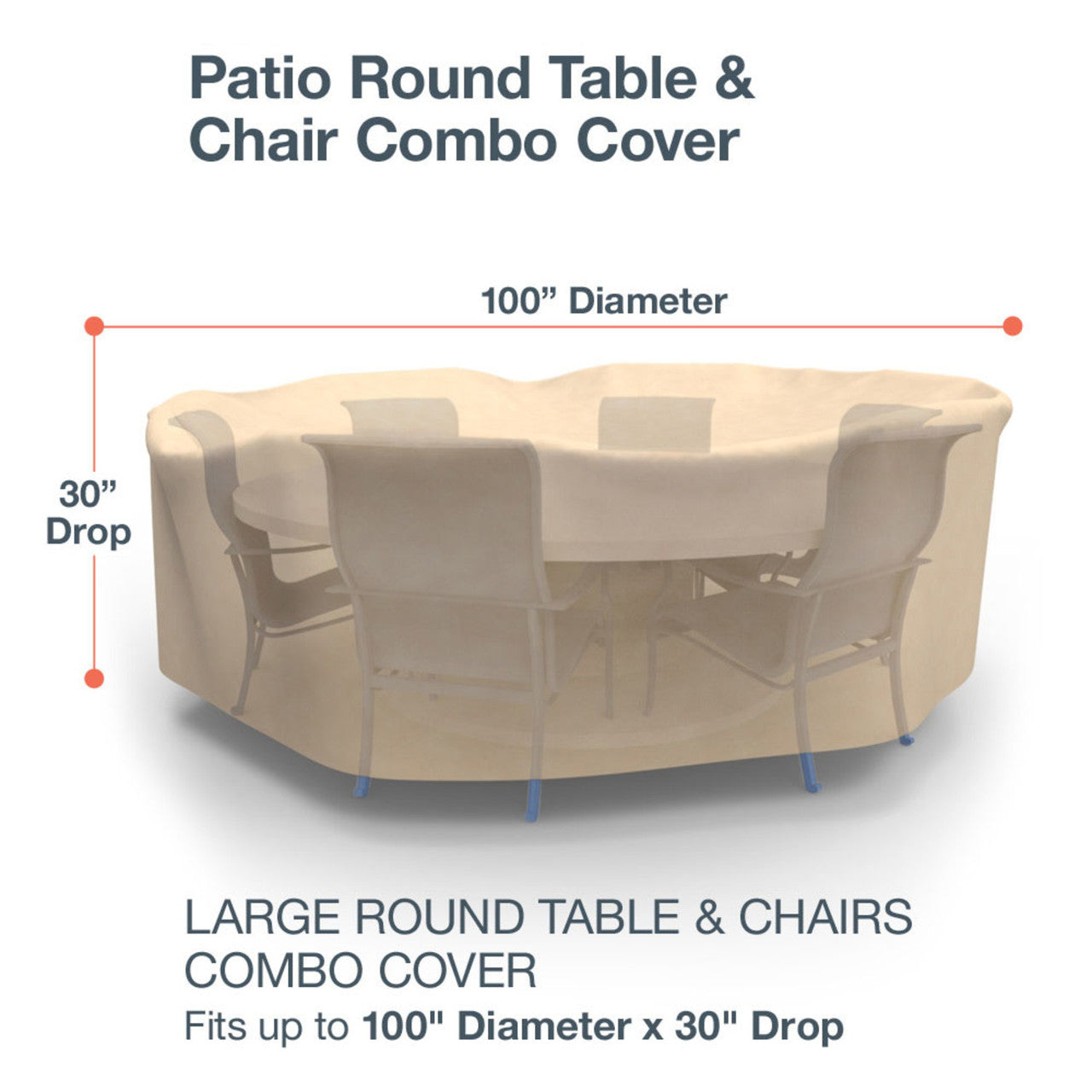Budge Industries All Seasons Round Table/Chair Combo Cover