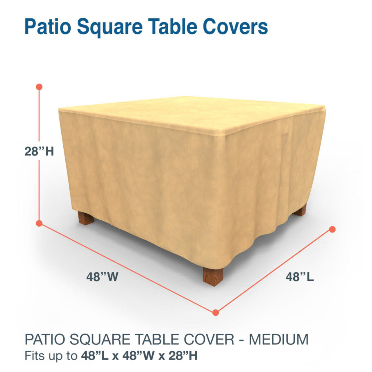 Budge Industries All Seasons Square Patio Table Cover