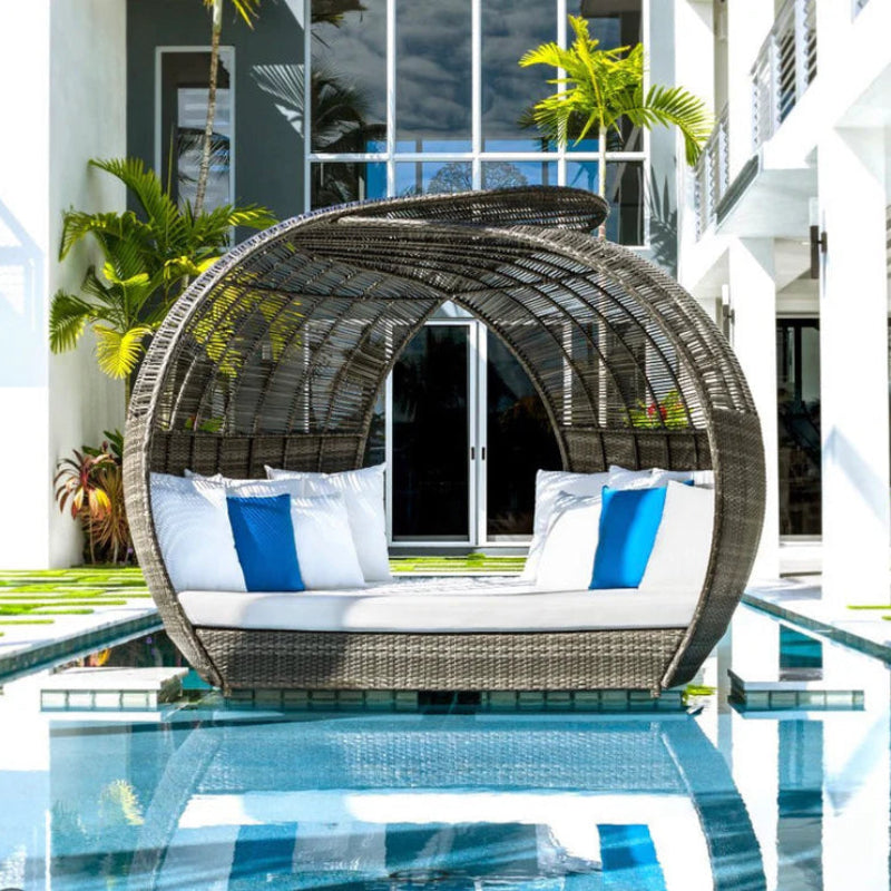 Panama Jack Banyan Wicker Outdoor Daybed