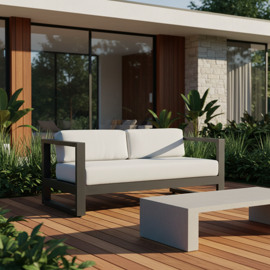 Sunset West Redondo Aluminum Outdoor Loveseat