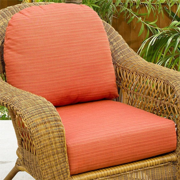 Replacement Cushions for NorthCape International Wicker Deep Seating Chair - Front View