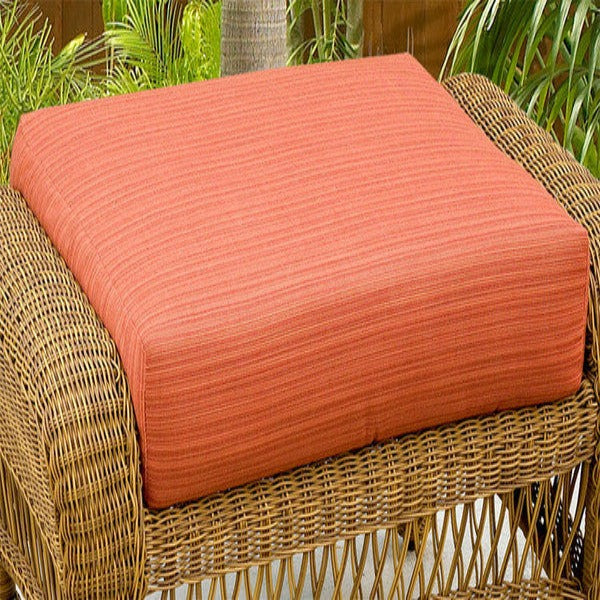 Replacement Cushions for NorthCape International Wicker Deep Seating Ottoman - Top View