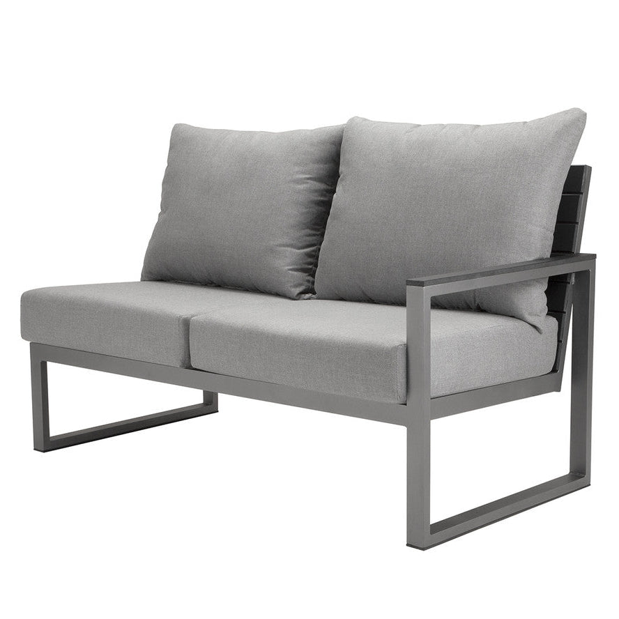 DecoScape Modera Aluminum Outdoor Right Arm Loveseat