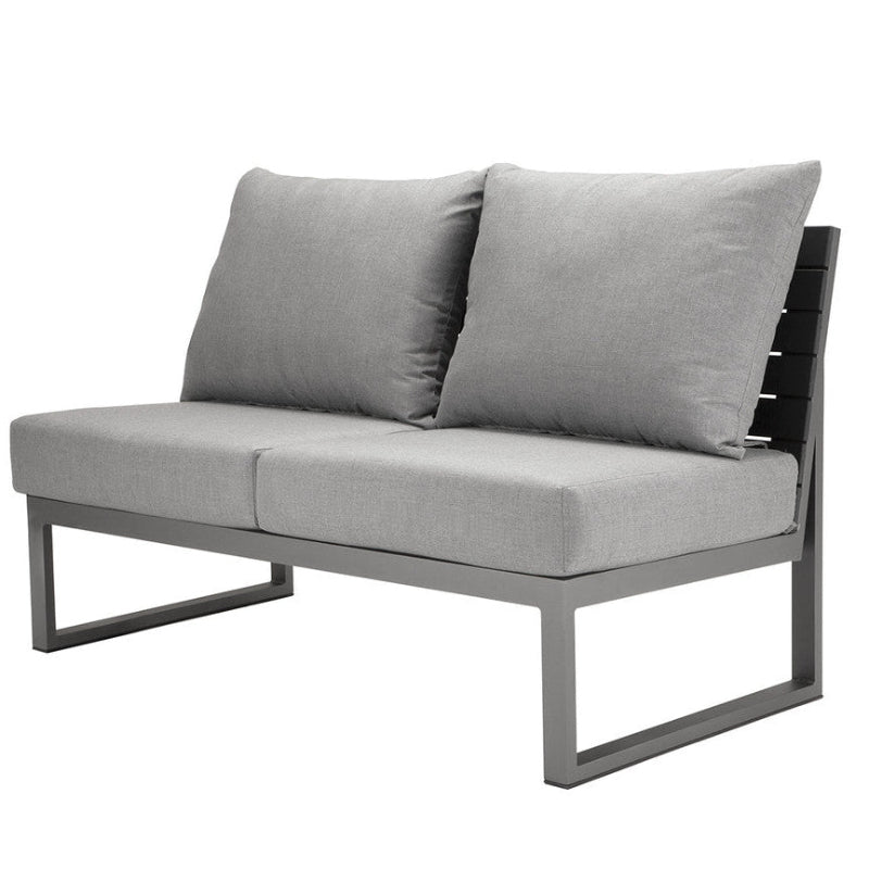 DecoScape Modera Aluminum Outdoor Sectional Armless Loveseat
