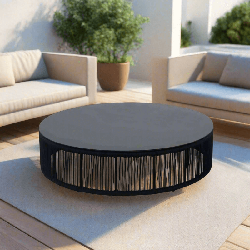 DecoScape Skye Aluminum Outdoor Round Coffee Table