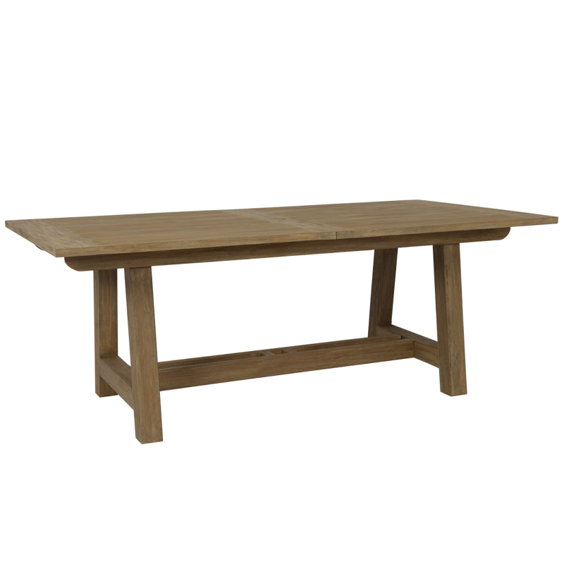 Sunset West Coastal Teak Outdoor Extension Dining Table