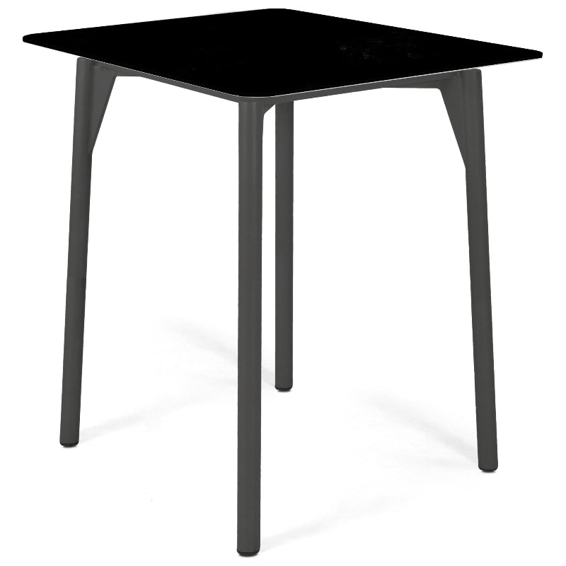 Skyline Design Rodona Aluminum Outdoor Square Pub Table with Glass