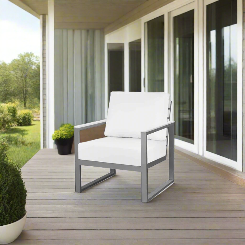 DecoScape Modera Aluminum Outdoor Club Lounge Chair