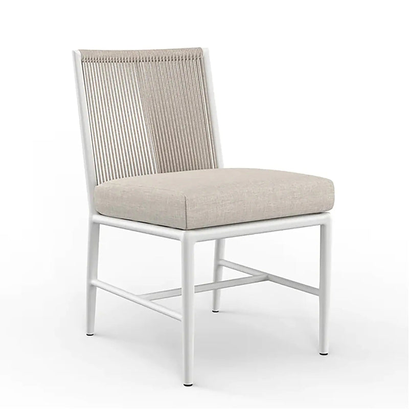 Sunset West Sabbia Aluminum Rope Outdoor Armless Dining Chair