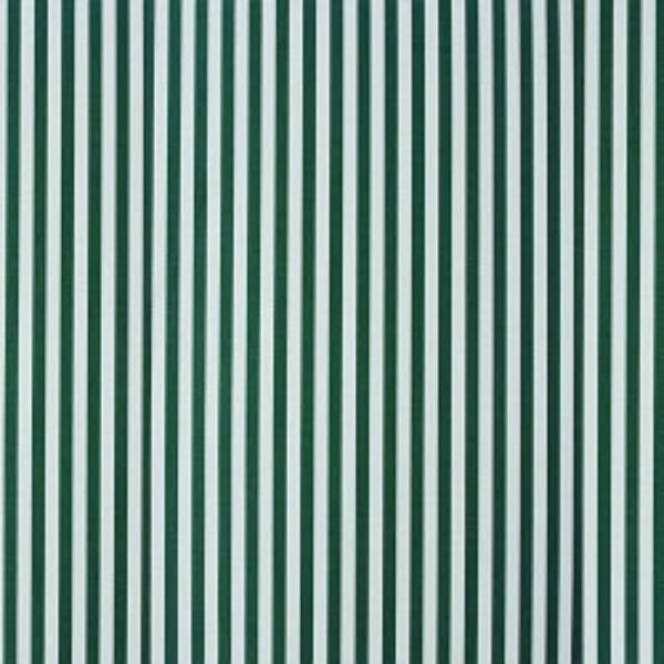 Lloyd Flanders : Sunbrella Safari green/white stripe