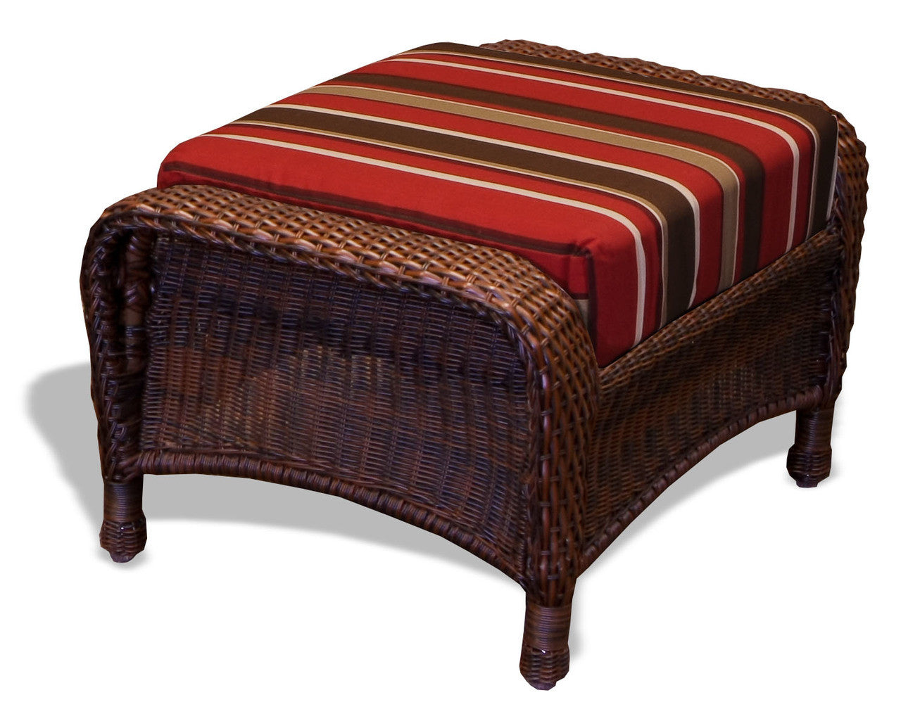 Tortuga Outdoor Sea Pines Resin Wicker Ottoman