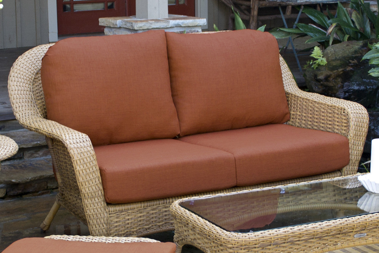 Seat cushions for online wicker loveseat