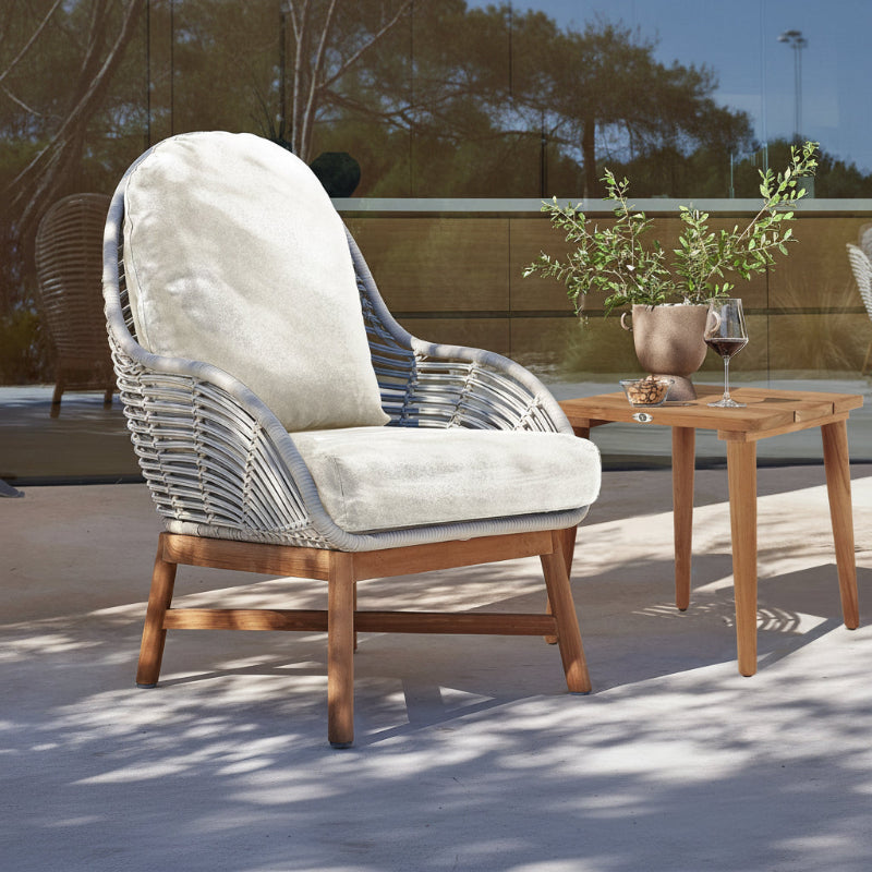 Skyline Design Alaska Teak Outdoor 2-Piece Occasional Set