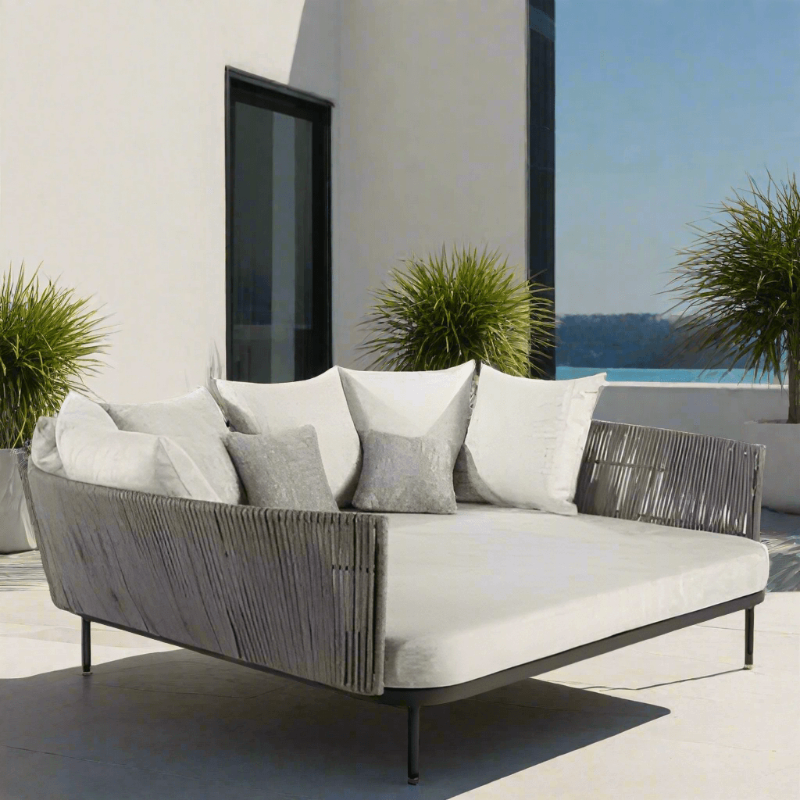 Skyline Design Boston Aluminum Rope Outdoor Daybed