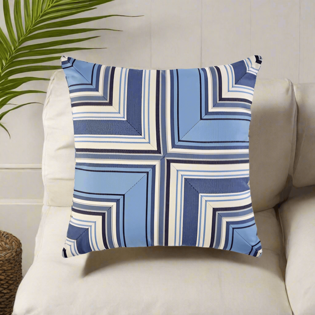 South Sea Rattan 18 x 18 Pillow Talk BLU-18M-8