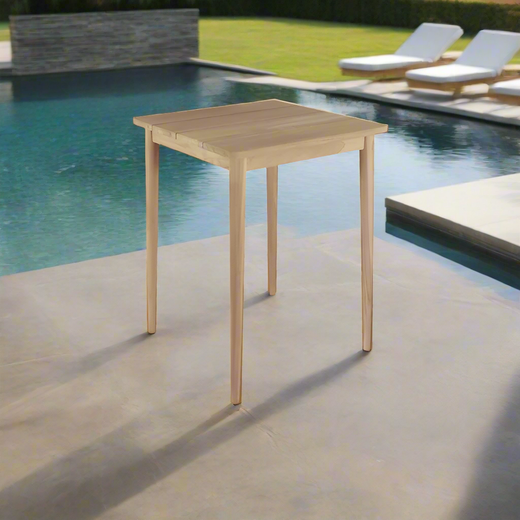 Skyline Design Calixto Square Teak Pub Table