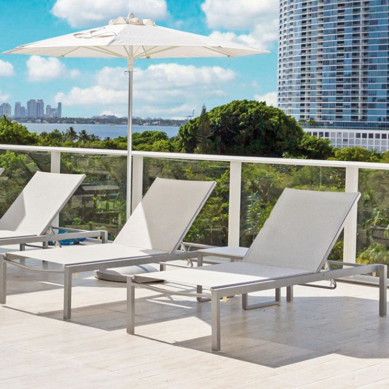 DecoScape Fusion Aluminum Sling Outdoor Armless Chaise