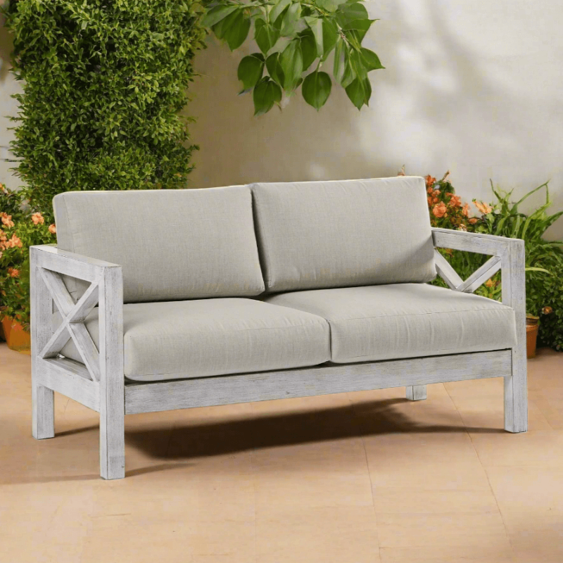 South Sea Rattan Farlowe Aluminum Outdoor Loveseat