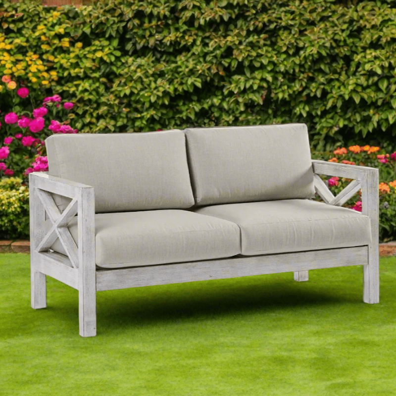 South Sea Rattan Farlowe Aluminum Outdoor Loveseat